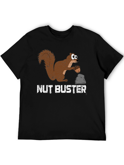 Camiseta Negra Nut Buster con Ardilla