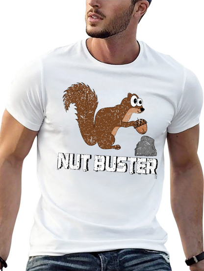 Camiseta Negra Nut Buster con Ardilla