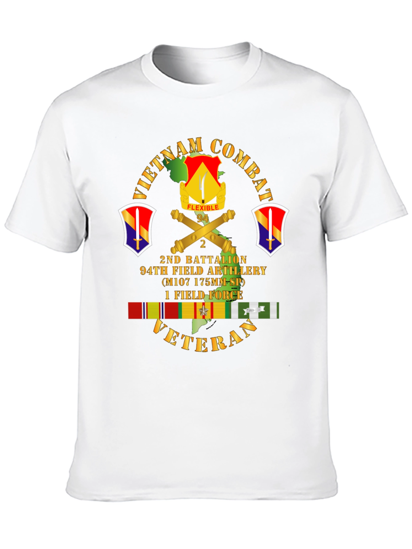 Camiseta Vietnam Combat Veteran 2do Batallón