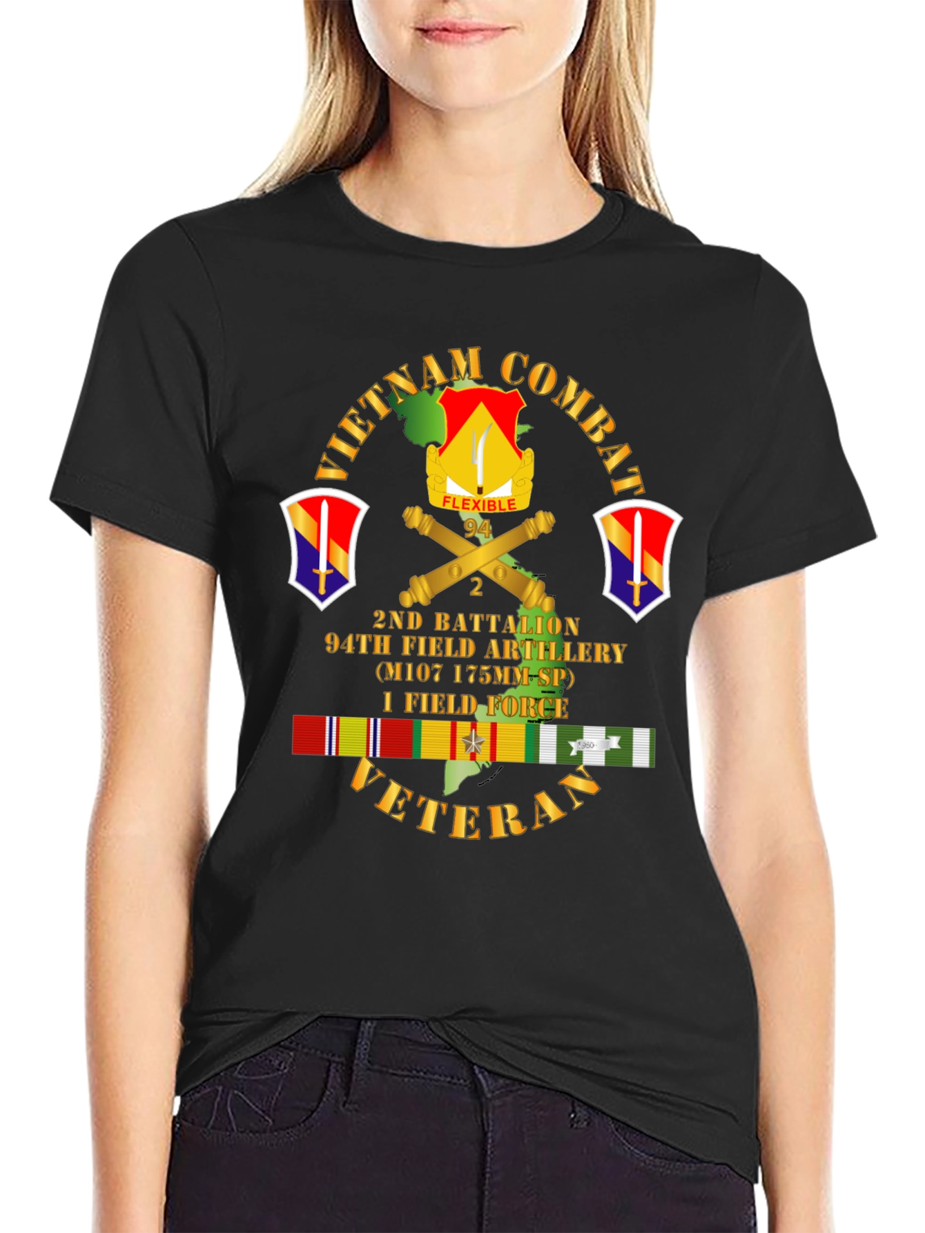 Camiseta Vietnam Combat Veteran 2do Batallón
