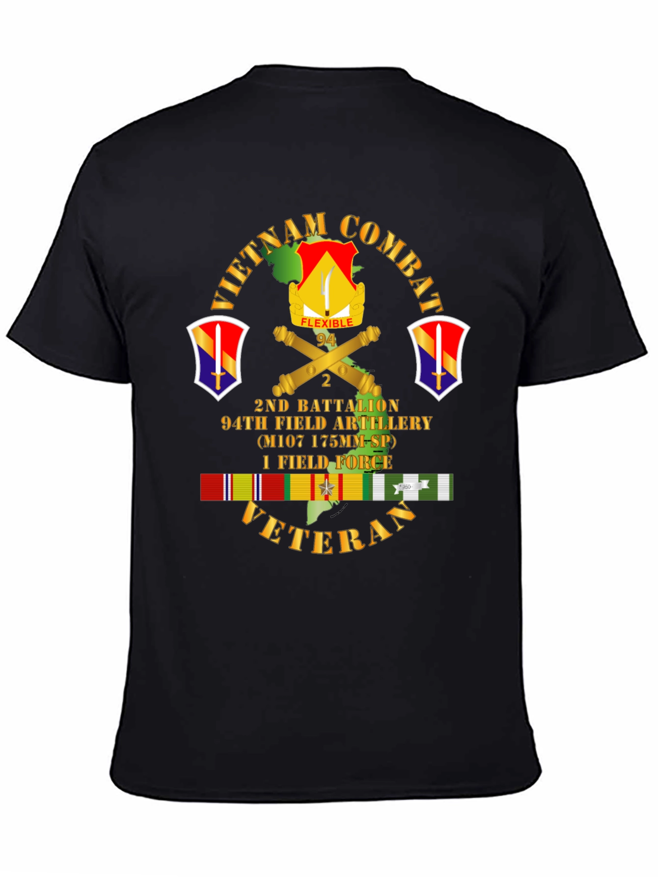 Camiseta Vietnam Combat Veteran 2do Batallón