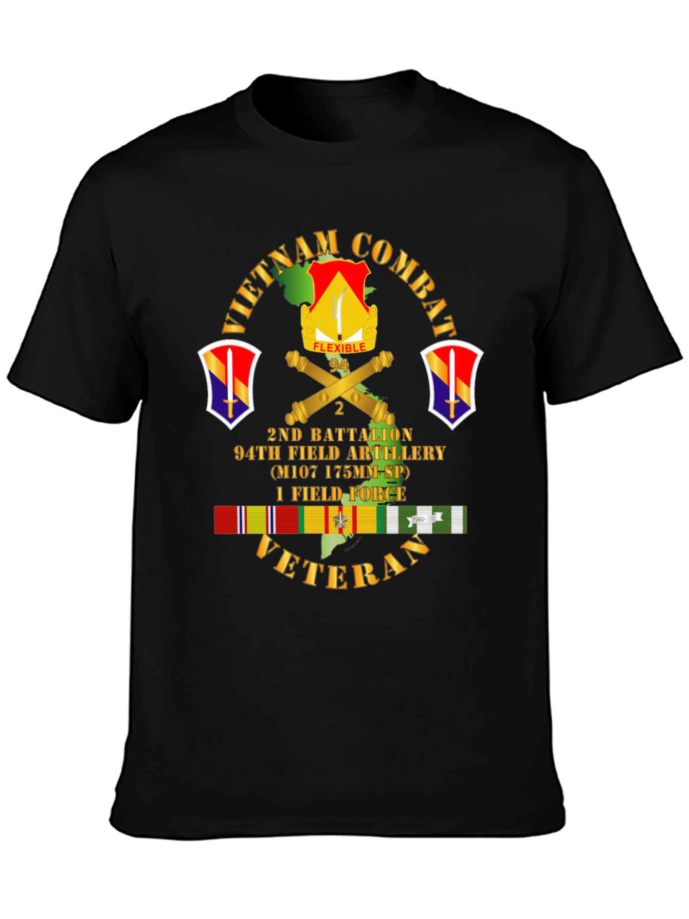 Camiseta Vietnam Combat Veteran 2do Batallón
