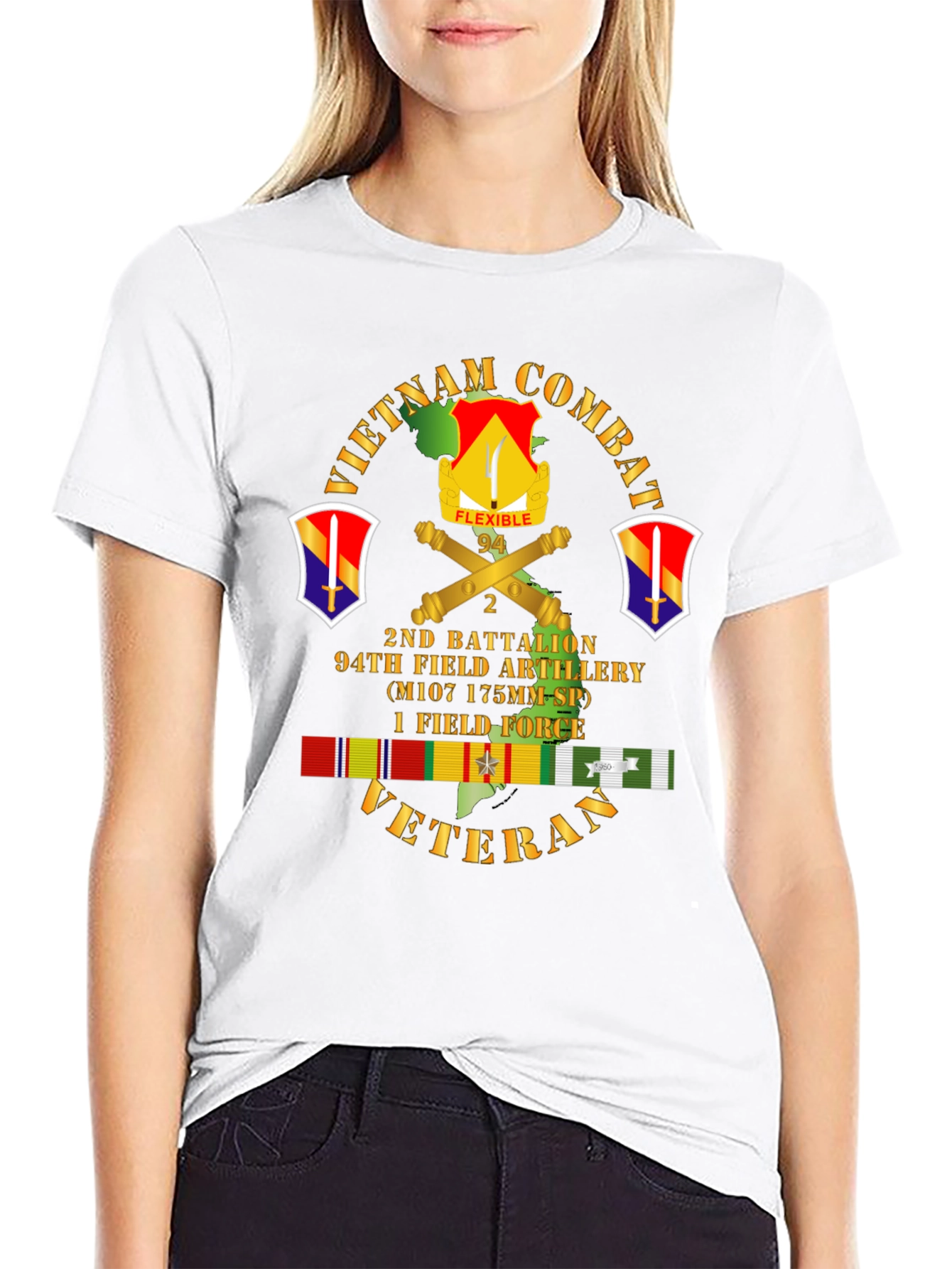 Camiseta Vietnam Combat Veteran 2do Batallón