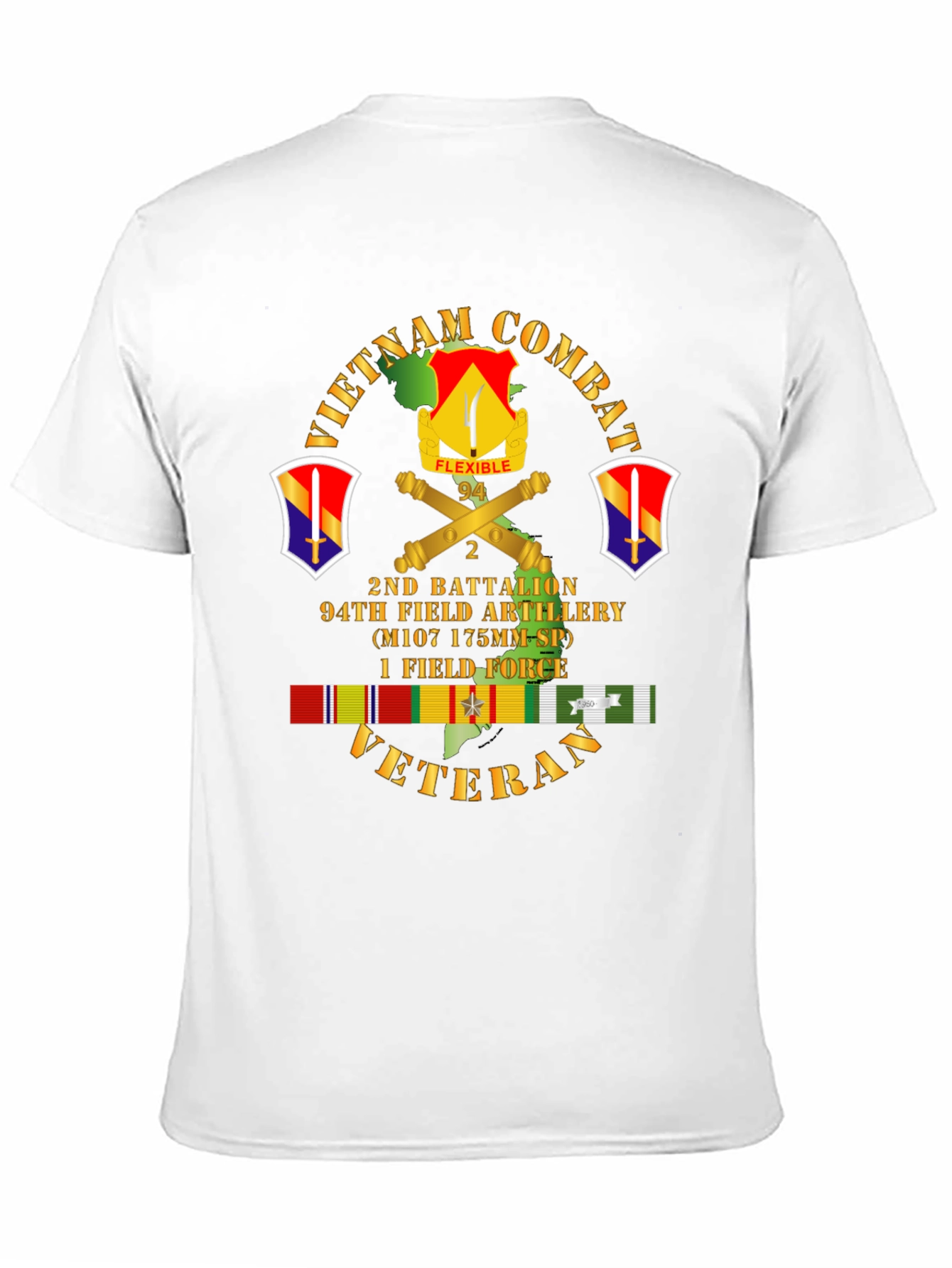 Camiseta Vietnam Combat Veteran 2do Batallón