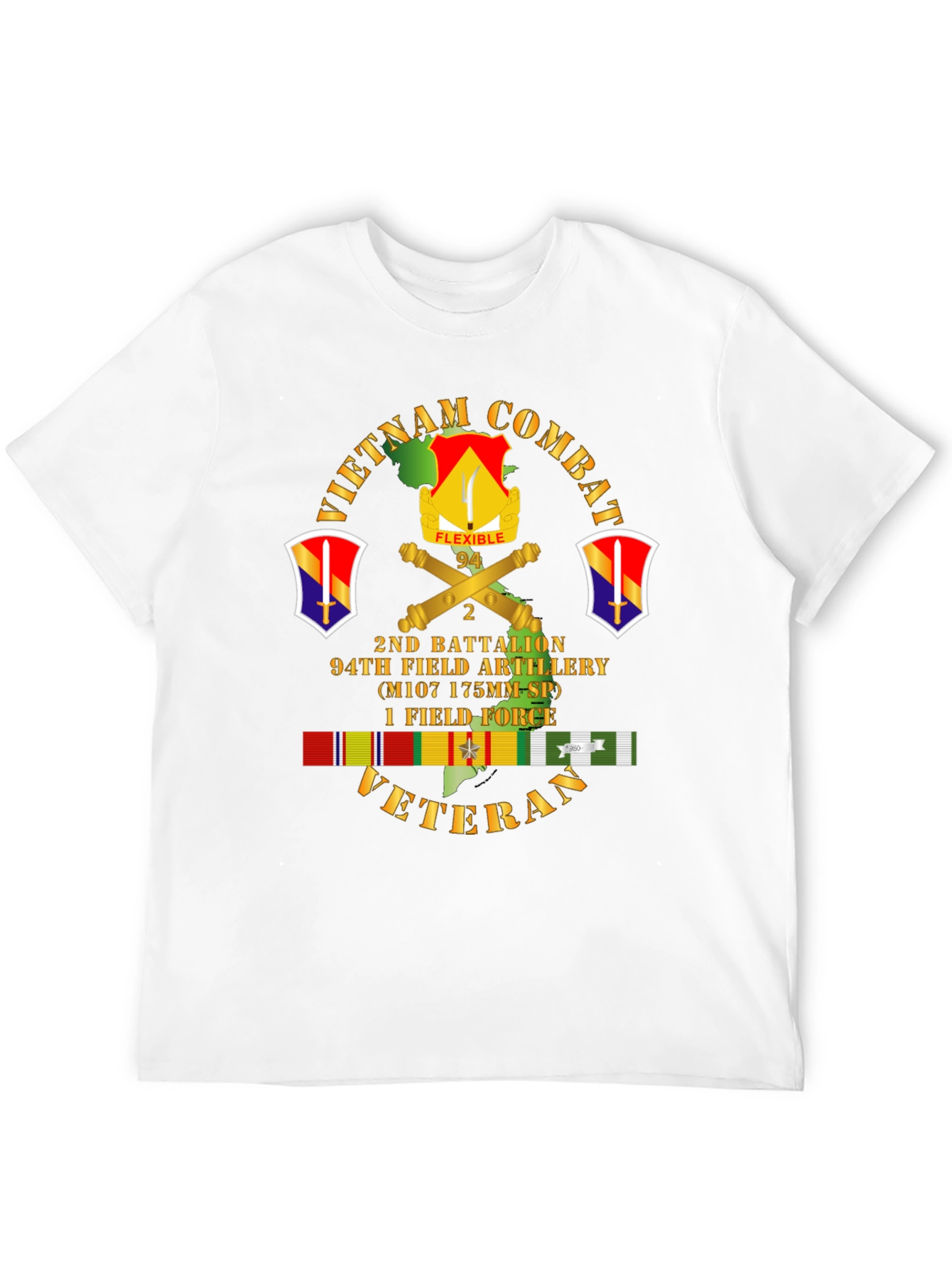 Camiseta Vietnam Combat Veteran 2do Batallón