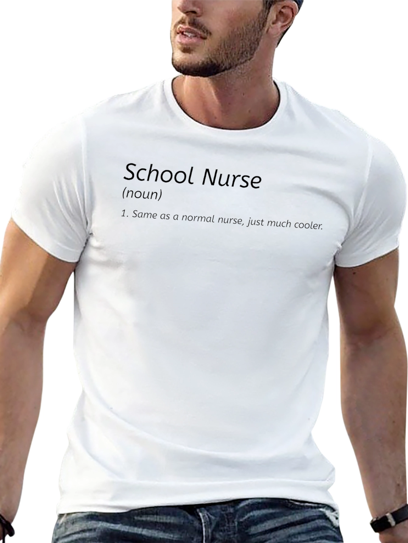 Camiseta Negra School Nurse Divertida