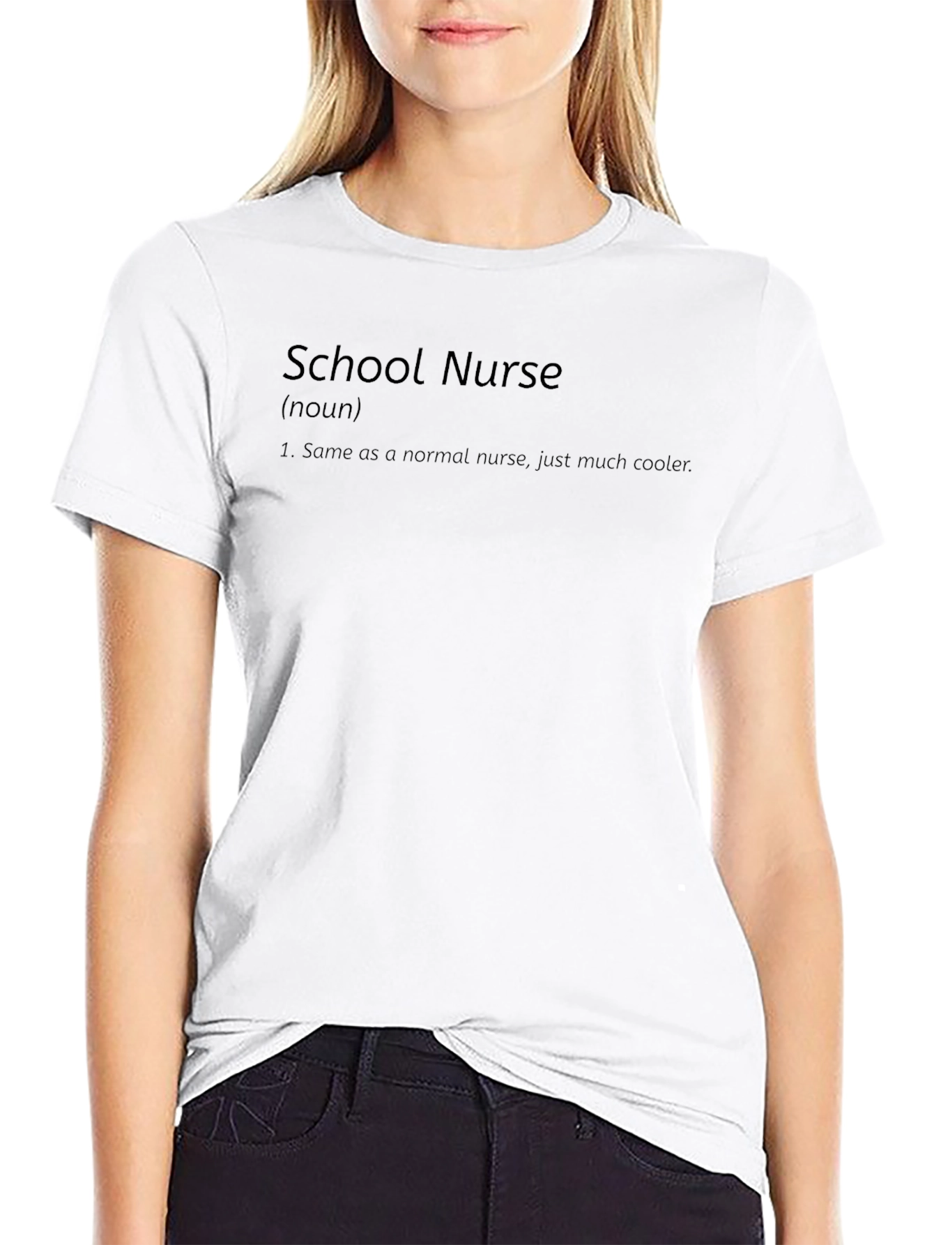 Camiseta Negra School Nurse Divertida