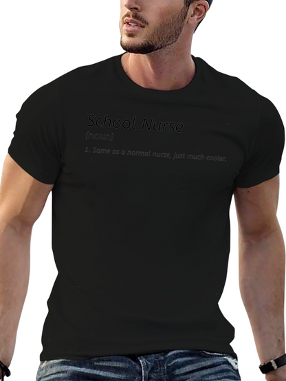 Camiseta Negra School Nurse Divertida