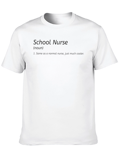 Camiseta Negra School Nurse Divertida