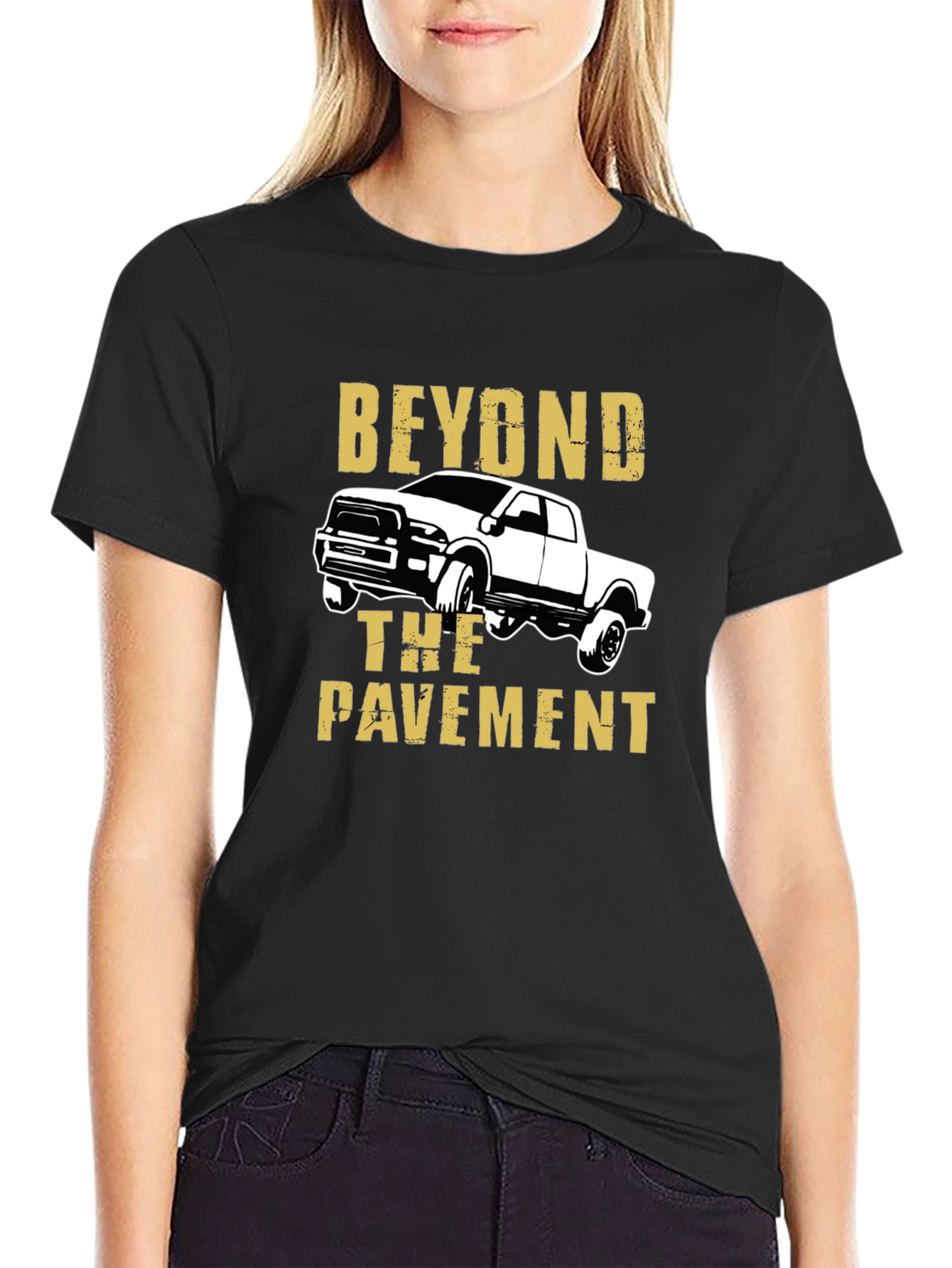 Camiseta Negra Beyond the Pavement para Aventura