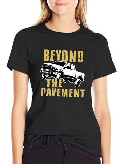 Camiseta Negra Beyond the Pavement para Aventura