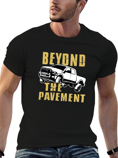 Camiseta Negra Beyond the Pavement para Aventura