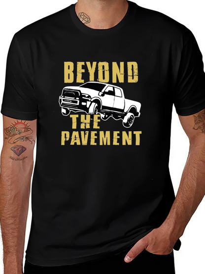 Camiseta Negra Beyond the Pavement para Aventura