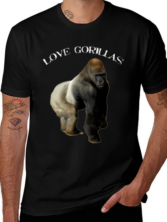 Camiseta Negra Amo Gorilas