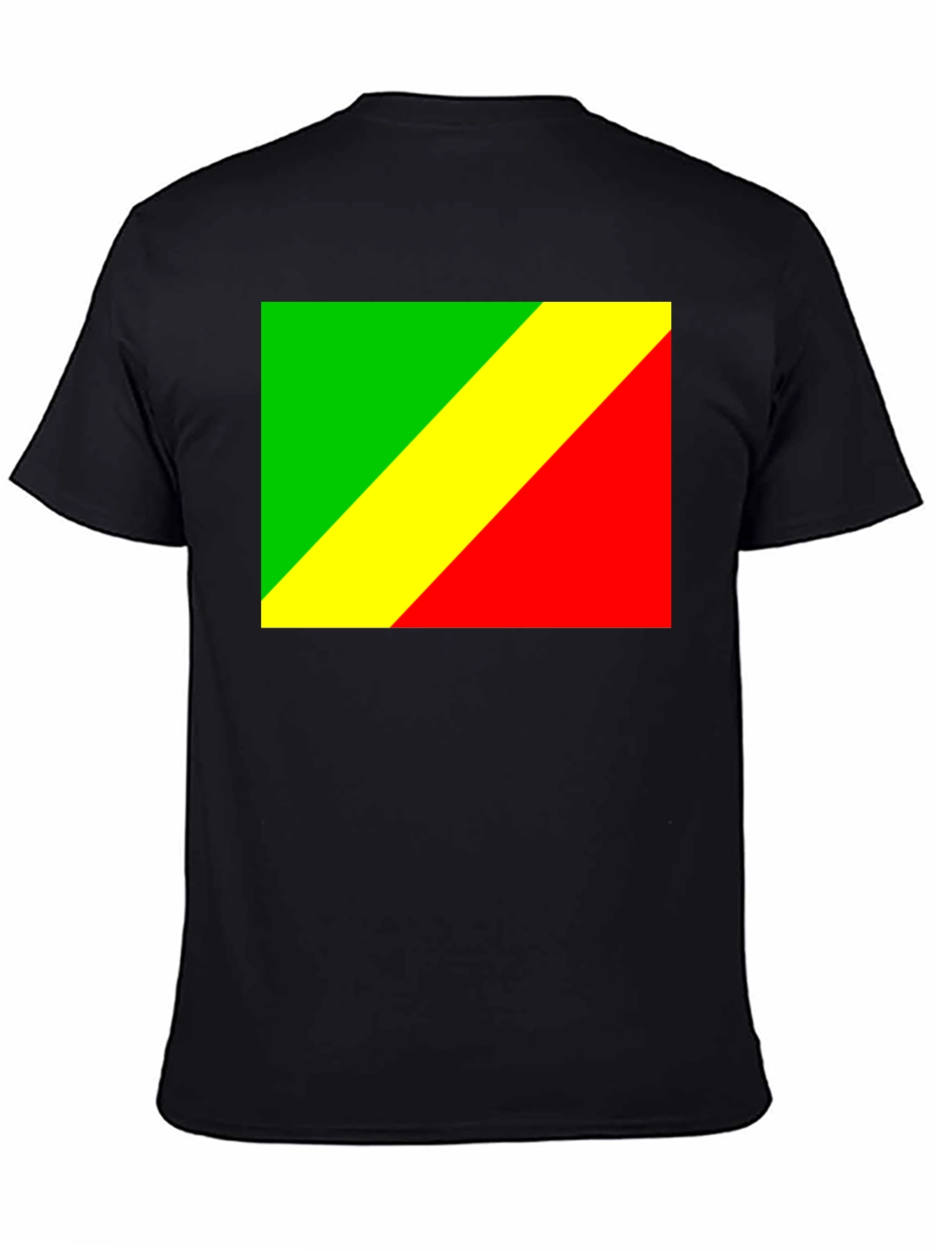 Camiseta Negra con Bandera Congo