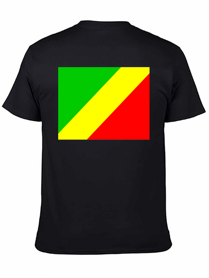 Camiseta Negra con Bandera Congo