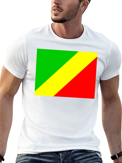 Camiseta Negra con Bandera Congo
