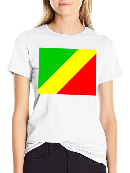 Camiseta Negra con Bandera Congo