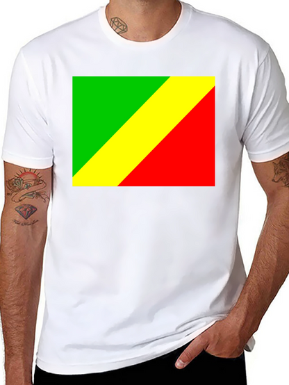 Camiseta Negra con Bandera Congo