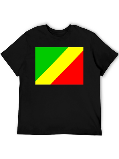 Camiseta Negra con Bandera Congo