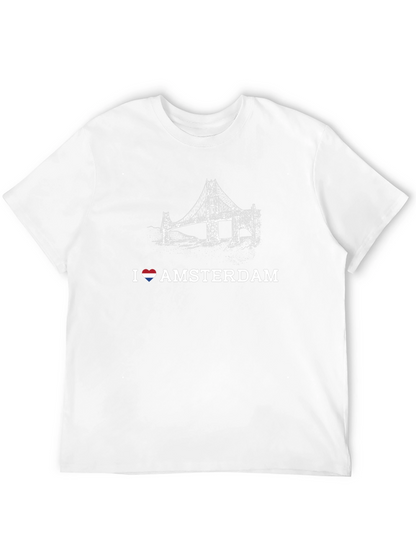 Camiseta Negra I ❤️ Amsterdam