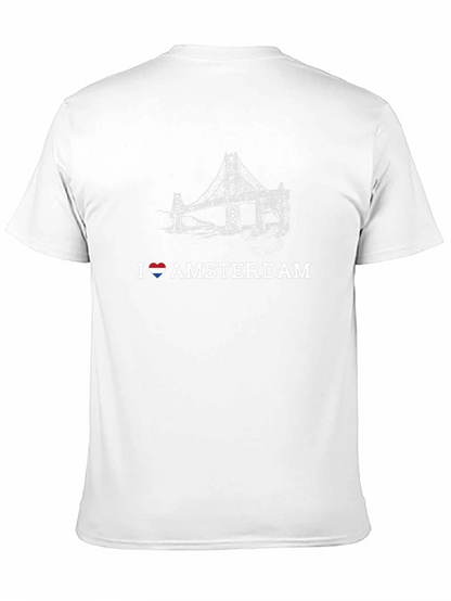 Camiseta Negra I ❤️ Amsterdam