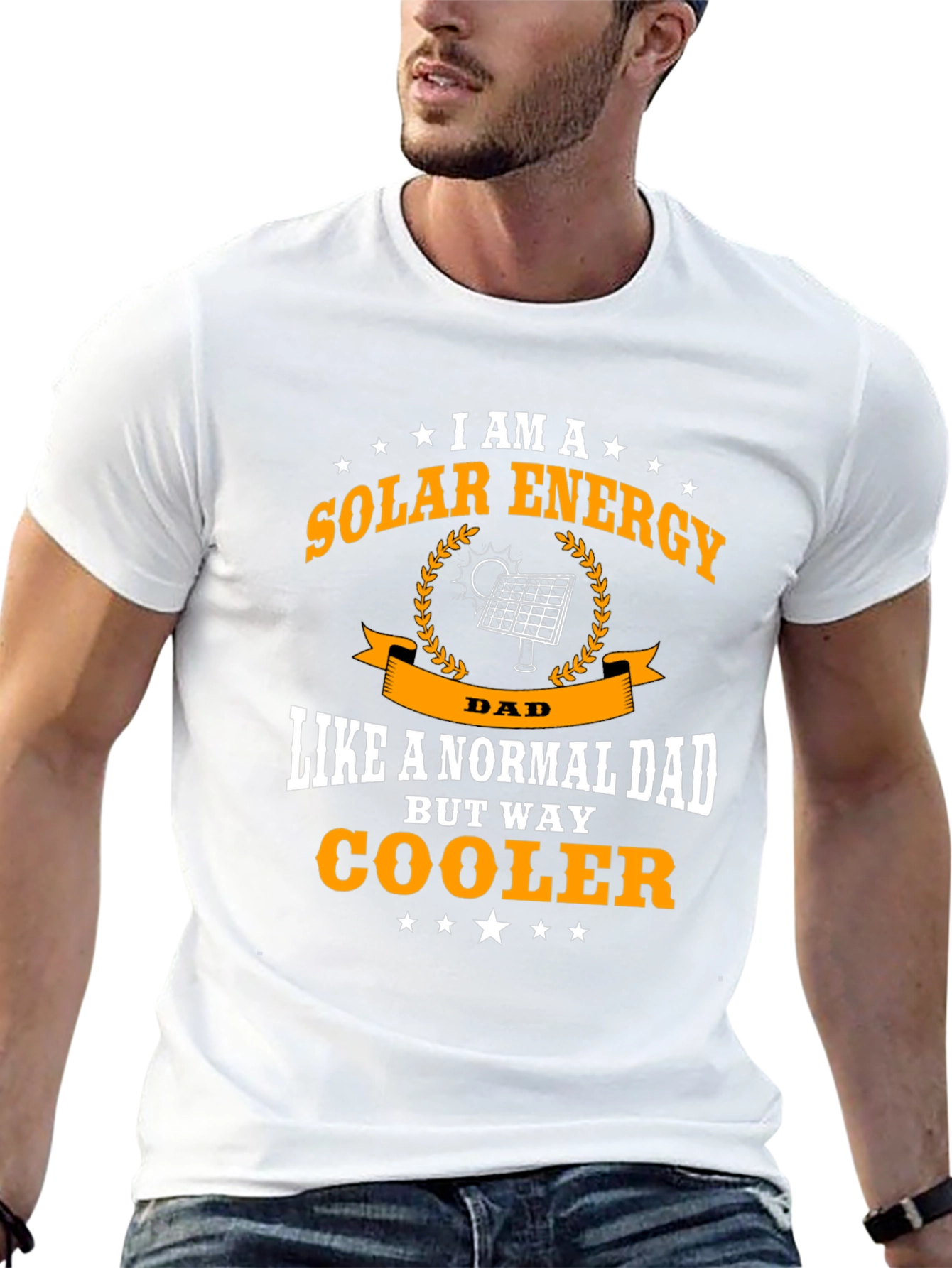 Camiseta Hombre Solar Energy Dad - Regalo Original