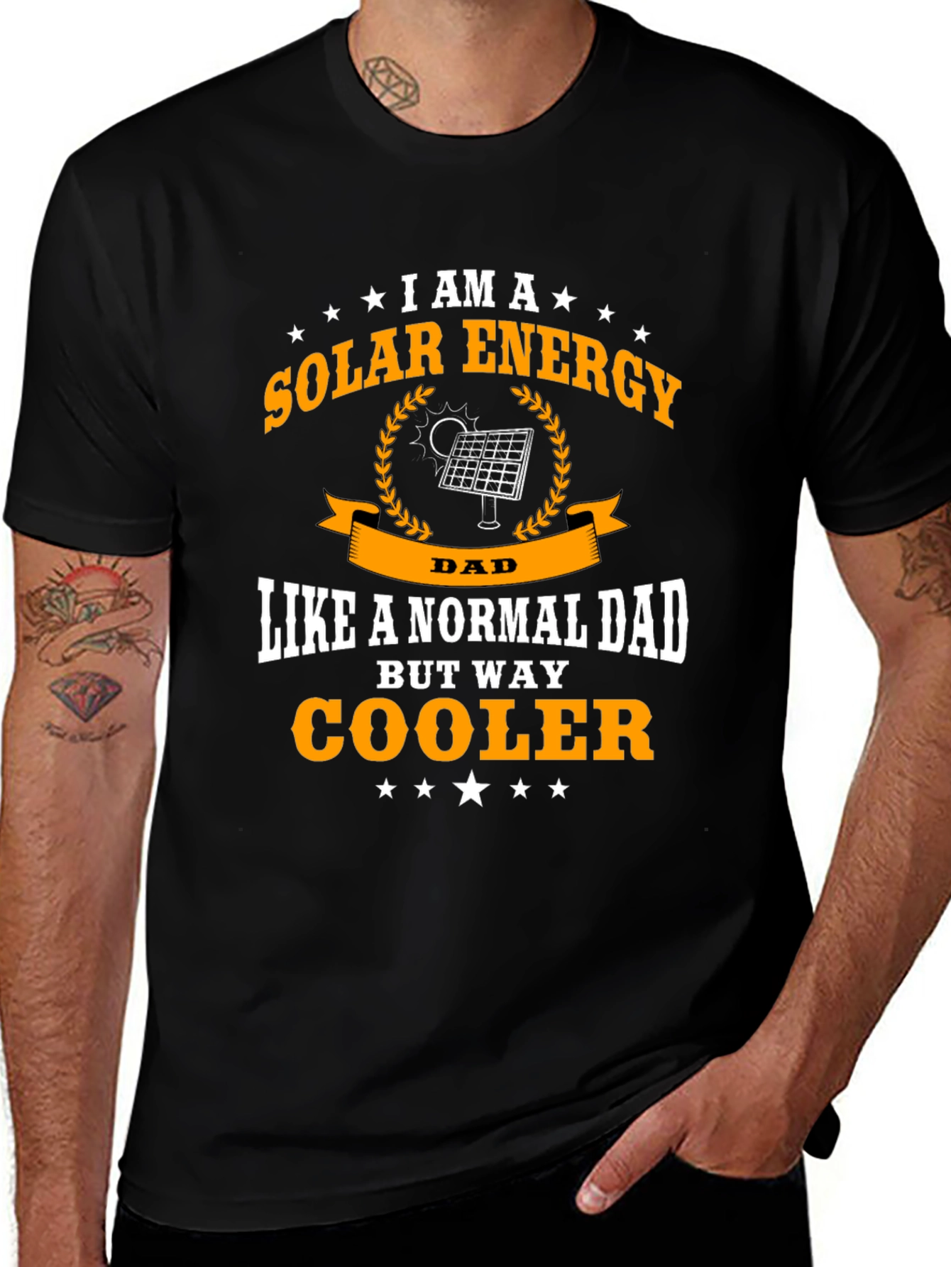Camiseta Hombre Solar Energy Dad - Regalo Original