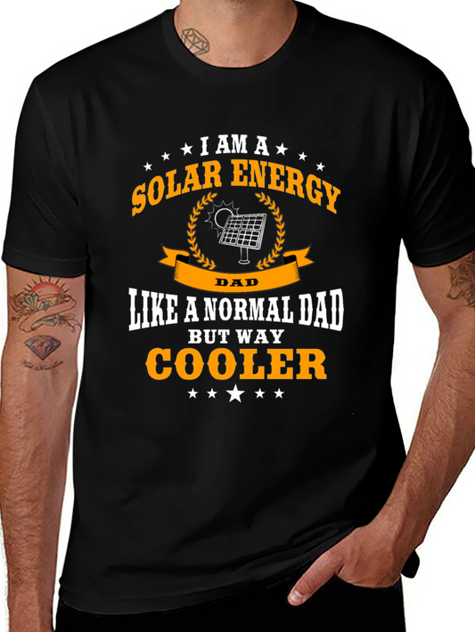 Camiseta Hombre Solar Energy Dad - Regalo Original