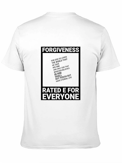 Camiseta Negra: Perdón Calificación E para Todos