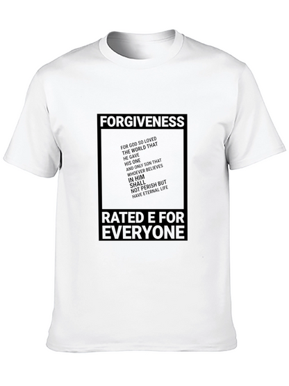 Camiseta Negra: Perdón Calificación E para Todos