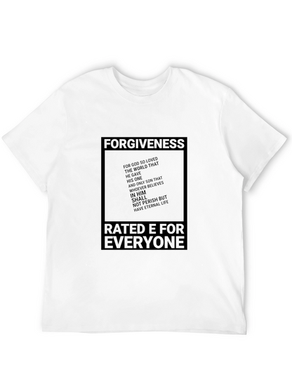 Camiseta Negra: Perdón Calificación E para Todos