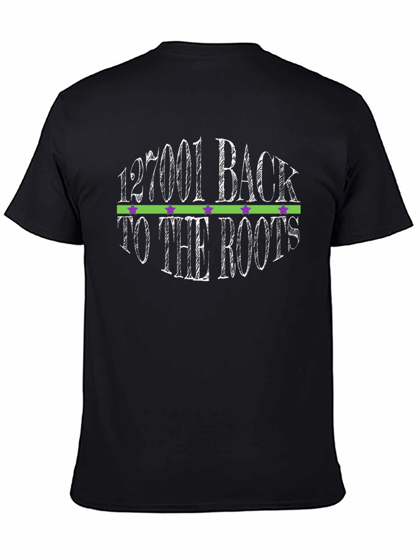 Camiseta Negra Back to the Roots para Hombre
