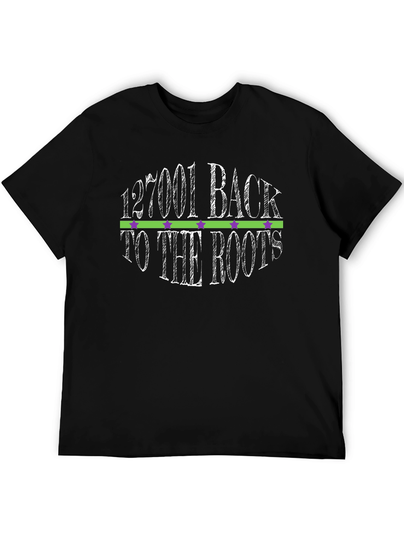 Camiseta Negra Back to the Roots para Hombre