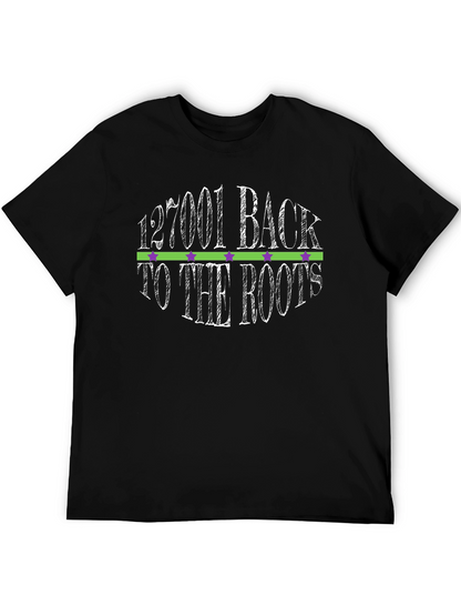 Camiseta Negra Back to the Roots para Hombre