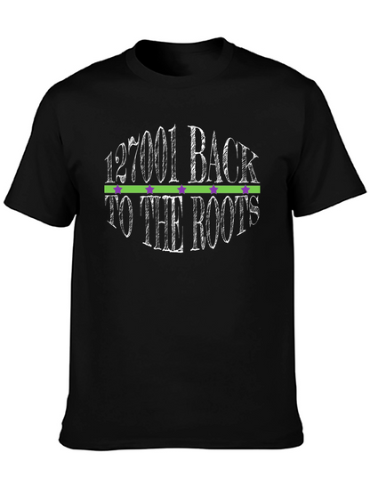 Camiseta Negra Back to the Roots para Hombre