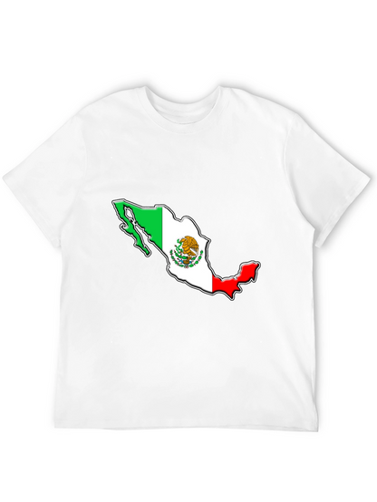 Playera Negra con Diseño de Mapa de México