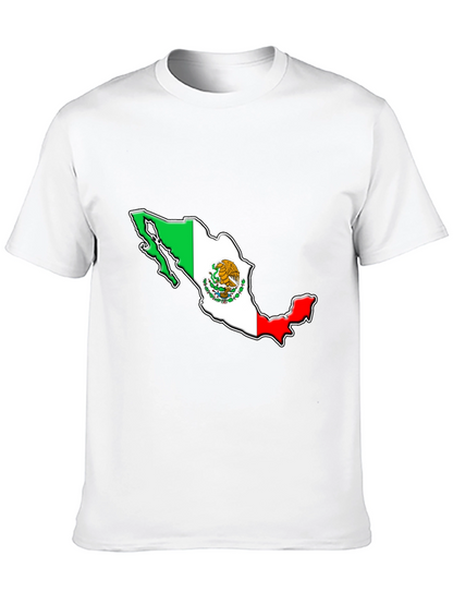 Playera Negra con Diseño de Mapa de México