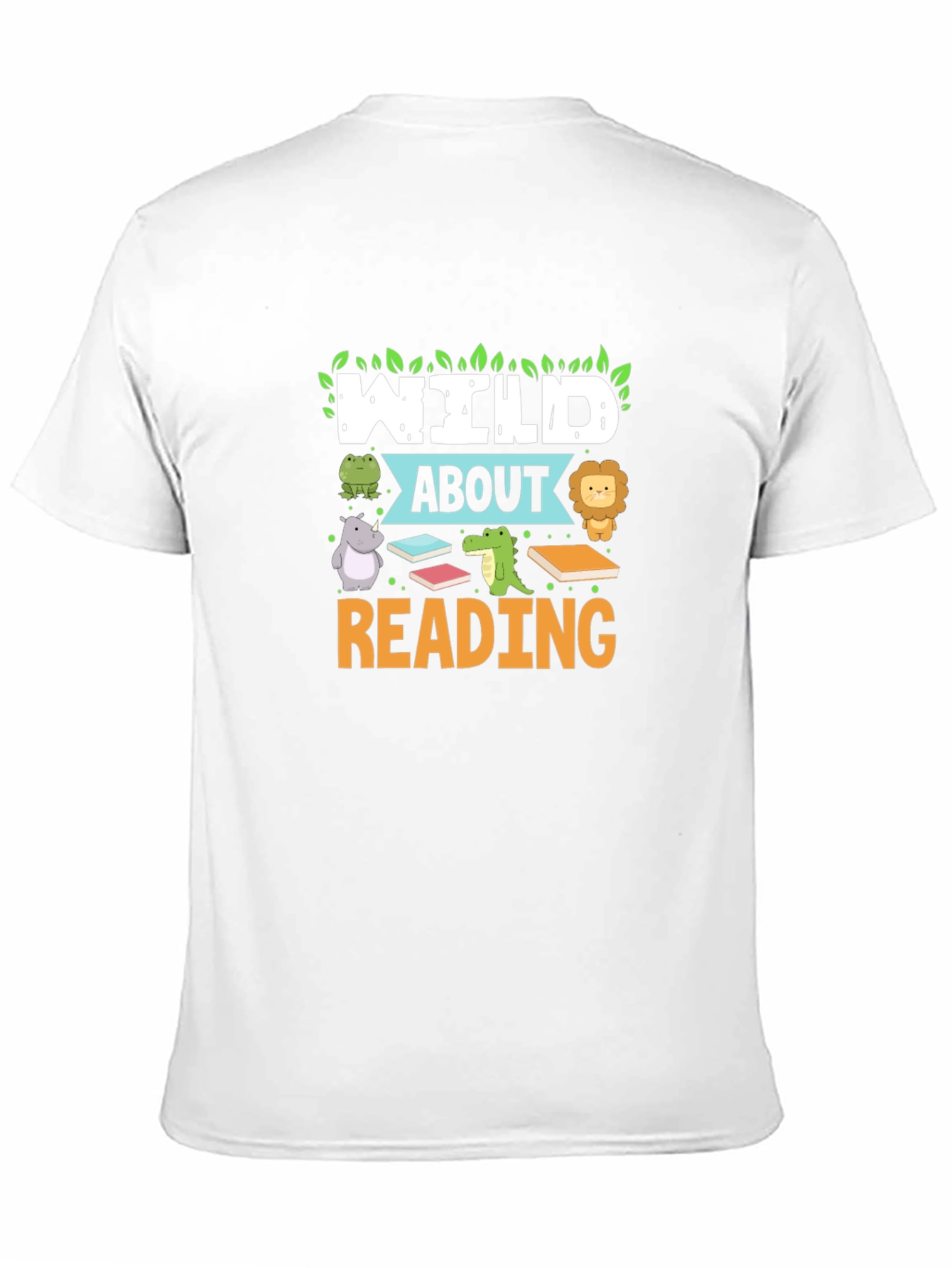 Camiseta Negra Wild About Reading
