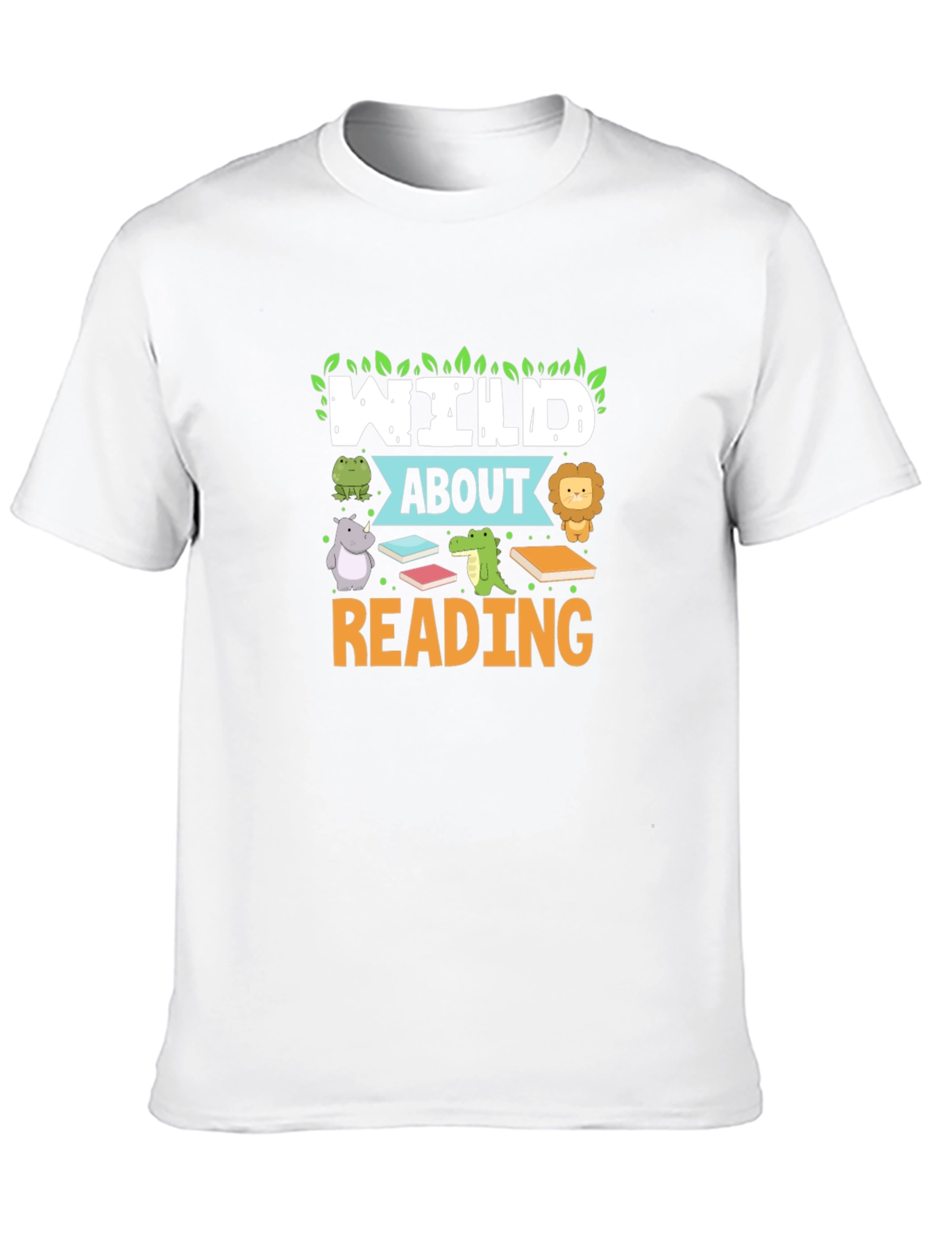 Camiseta Negra Wild About Reading