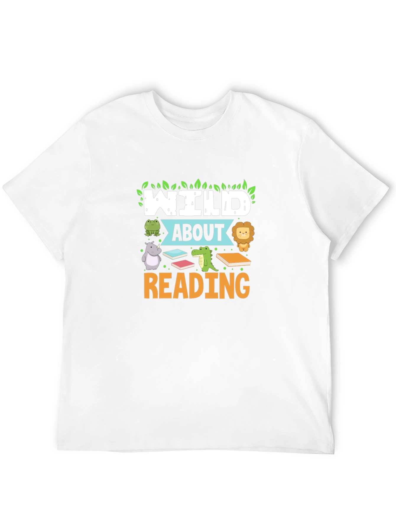 Camiseta Negra Wild About Reading