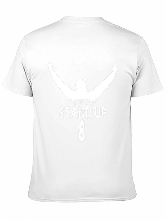 Camiseta Negra con Diseño Stand Up 8