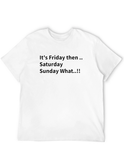 Camiseta Negra Es Viernes Entonces