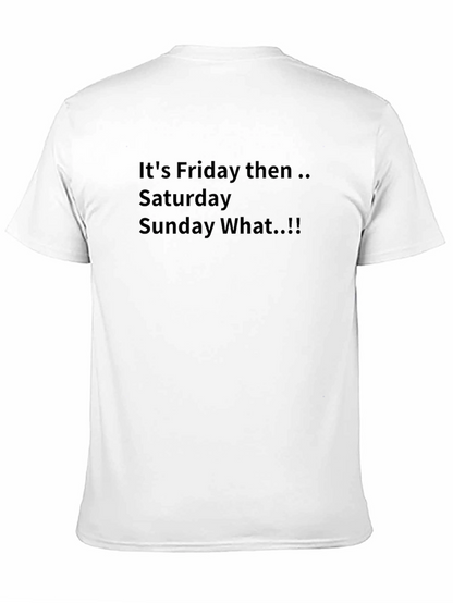 Camiseta Negra Es Viernes Entonces