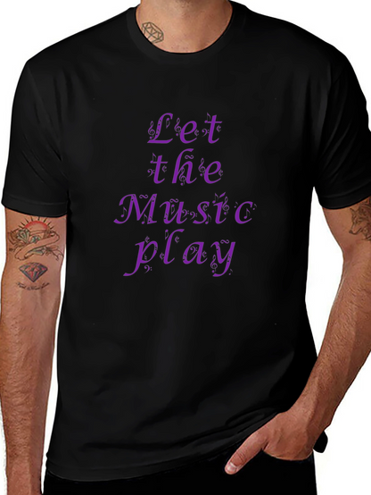 Camiseta Negra Let the Music Play