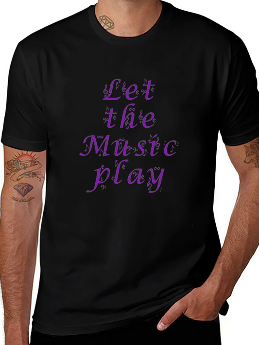 Camiseta Negra Let the Music Play
