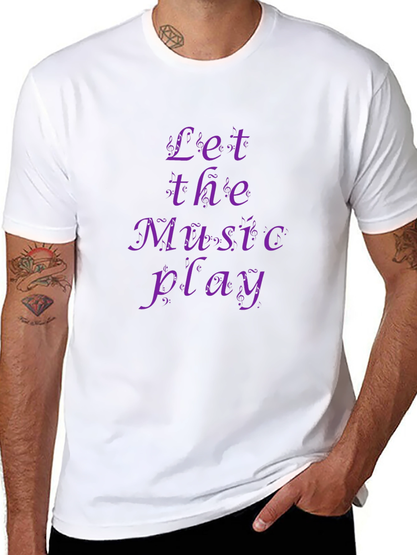 Camiseta Negra Let the Music Play