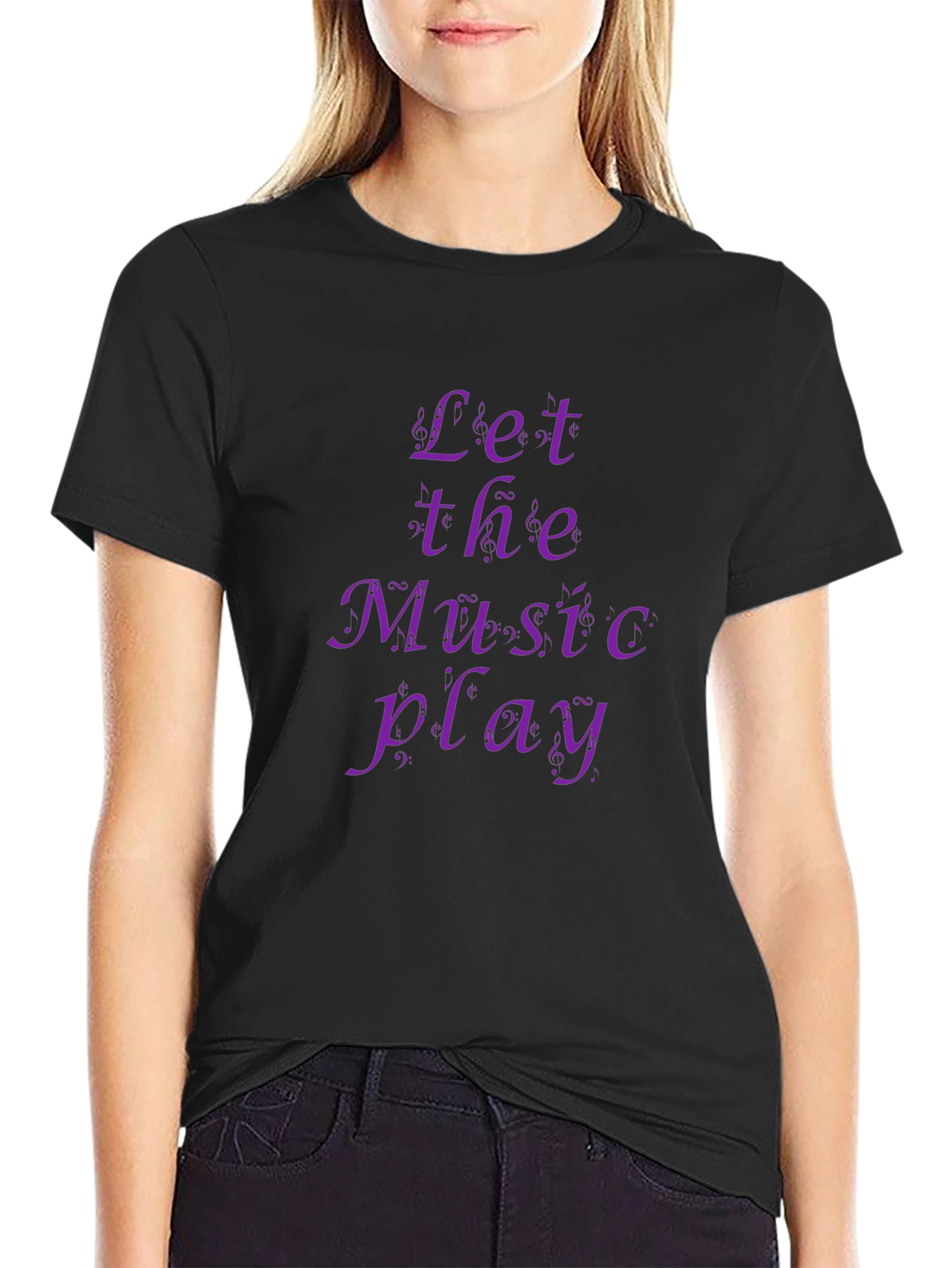 Camiseta Negra Let the Music Play