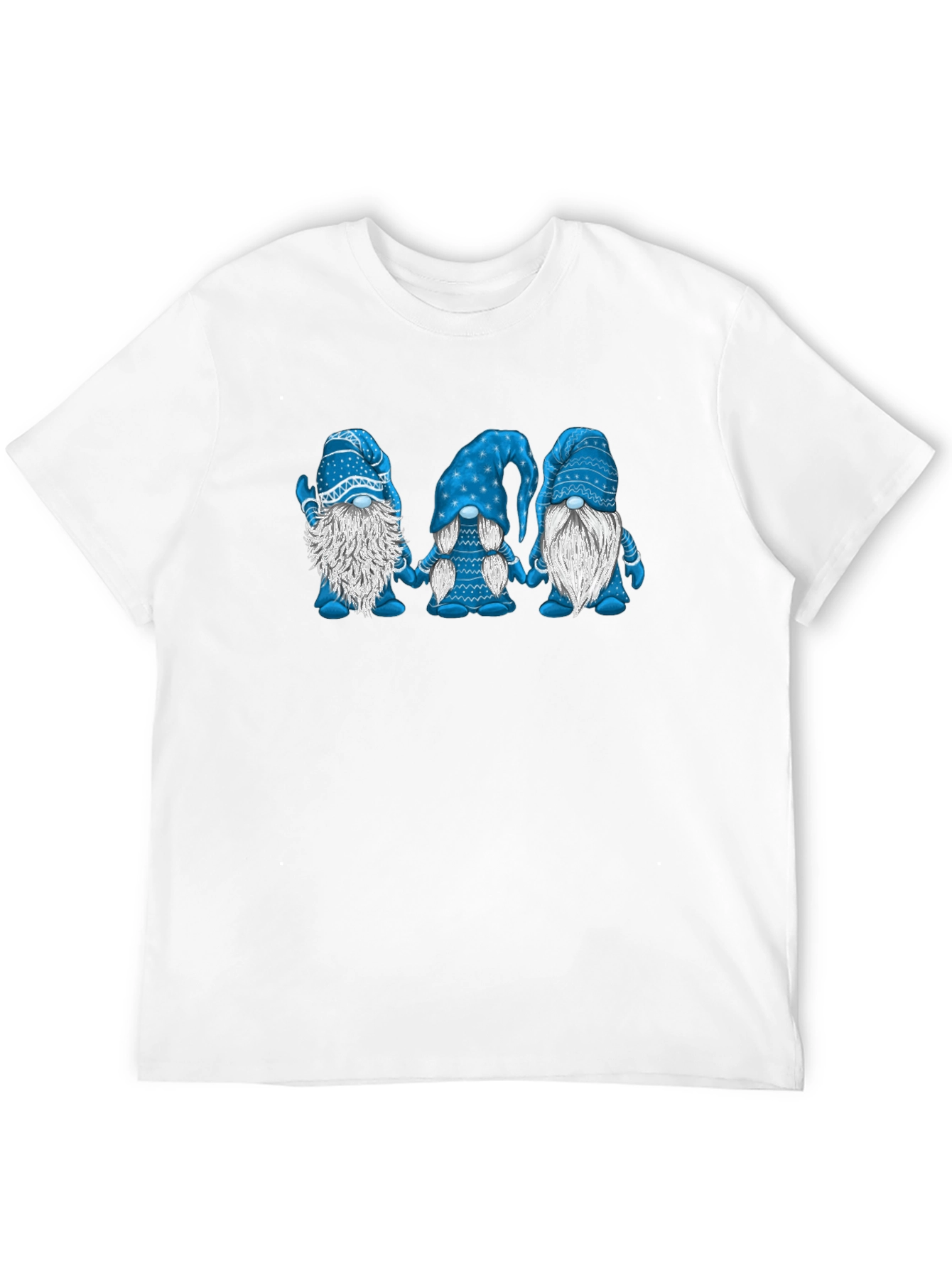 Camiseta Hombre Gnomos Azules Divertida