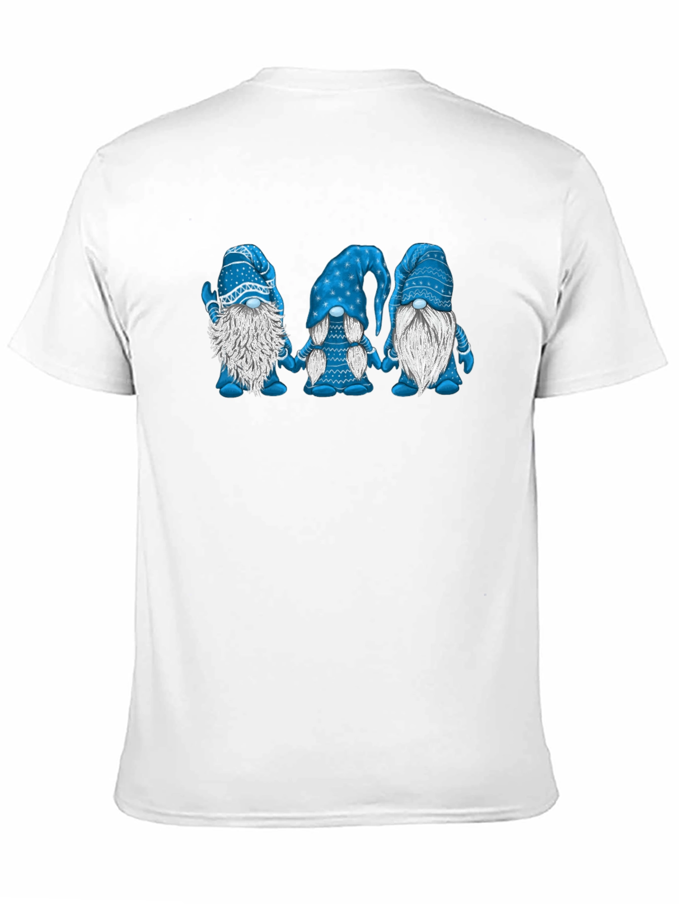 Camiseta Hombre Gnomos Azules Divertida